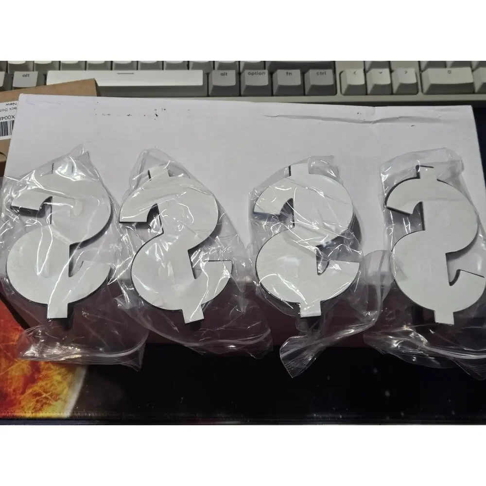 Black Dollar Sign Wall Hooks Set of 4 Modern Decorative Hangers